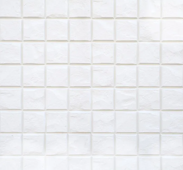 白いモザイク壁背景 — ストック写真