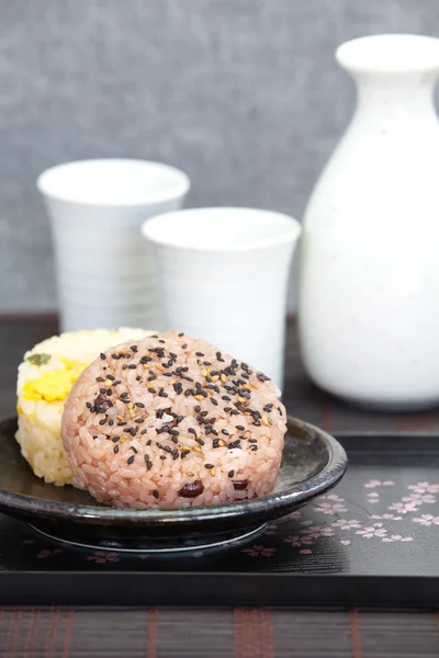 Japans eten onigiri rijst bal — Stockfoto
