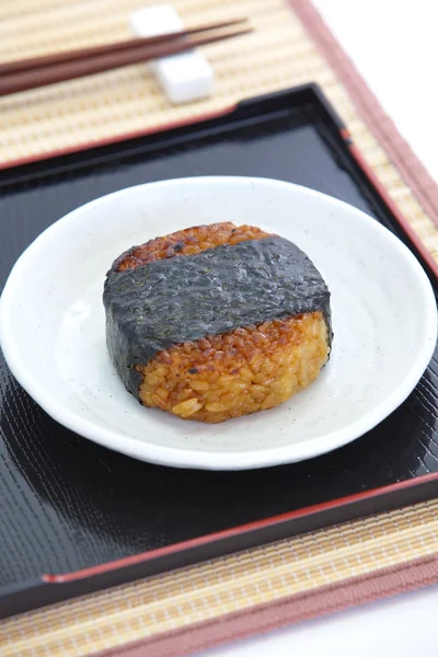 Japansk mat onigiri ris boll — Stockfoto