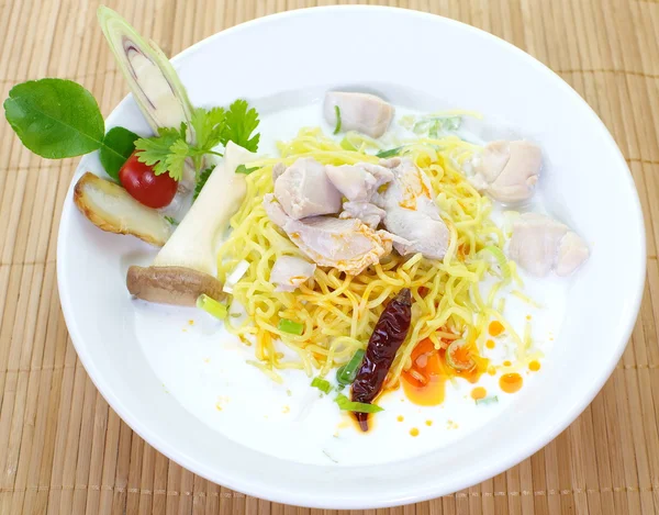 Fideos de sopa Tom Yam Koong — Foto de Stock