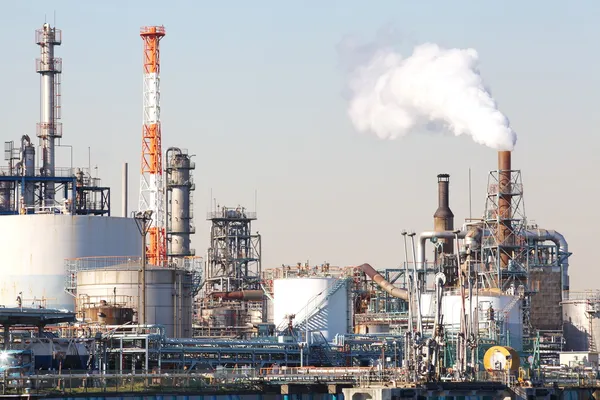 Petrochemické průmyslový závod — Stock fotografie