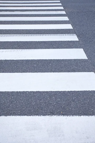 Zebra crossing from empty street — Stock Photo, Image