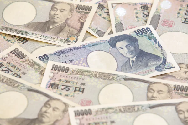 Notas de moeda japonesa — Fotografia de Stock