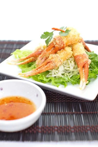 Gamba di granchio fritto croccante — Foto Stock