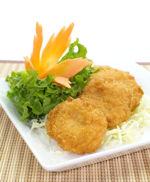 Thai food fischkuchen — Stockfoto