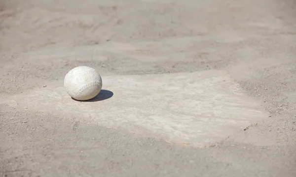 Baseball on the Pitchers Mound