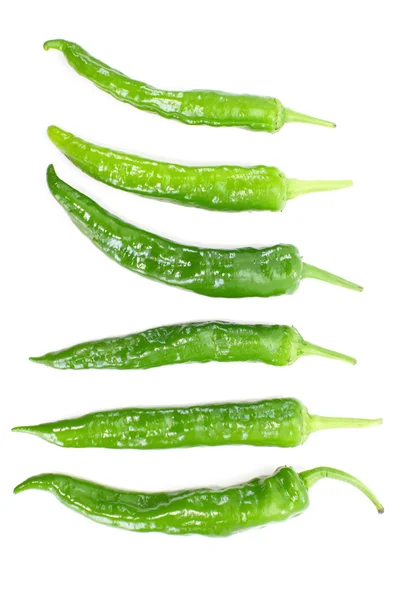 Grüne Chilischote — Stockfoto