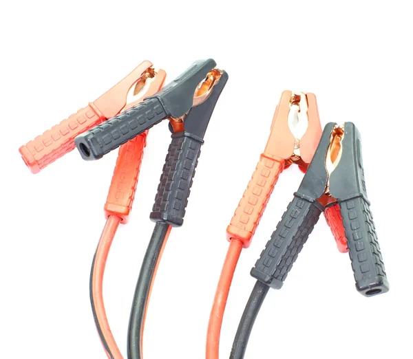 Jumper cable isolated on white — Stock Photo, Image