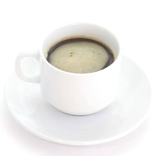 Caffè in tazza bianca — Foto Stock