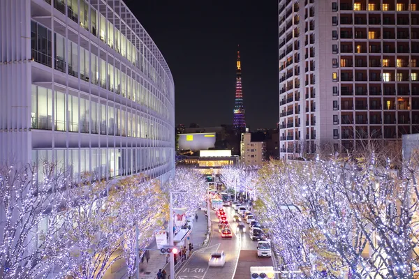 Tokyo street Iluminaciones —  Fotos de Stock