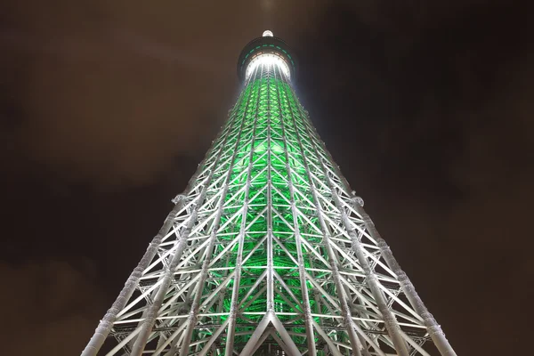 Sky tree jul belysning空のツリー クリスマス イルミネーション — Stockfoto