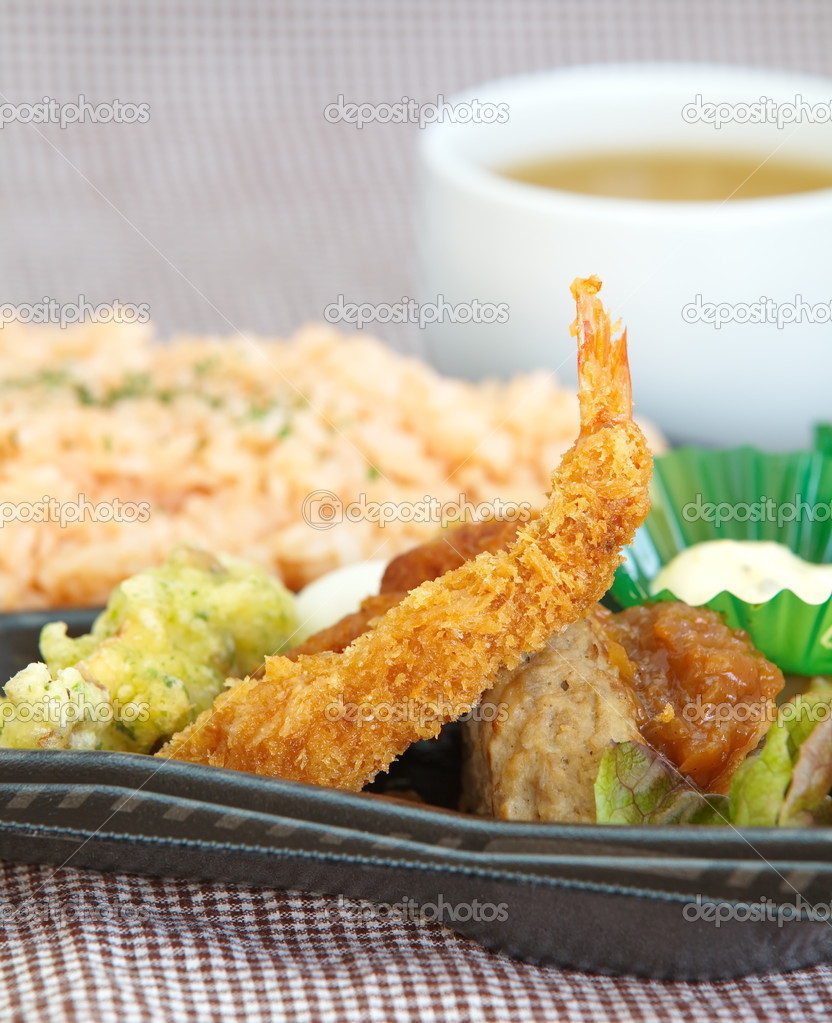 Japanese ready-made lunchbox Stock Photo by ©Torsakarin 40513753