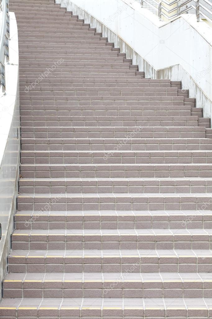 Grey stairs concrete