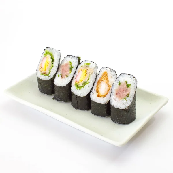 Colección de piezas de sushi — Foto de Stock