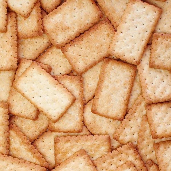 Stack of square crackers — Stock Photo, Image