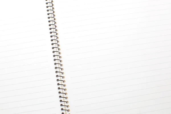 Open notebook with striped — Stock Photo, Image