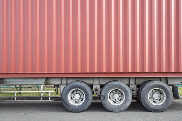 Röd last container — Stockfoto