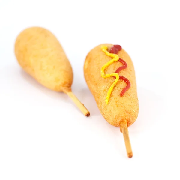 Duo of corn dog — Stock Photo, Image