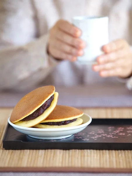 Dorayaki - Postre de tortitas — Foto de Stock