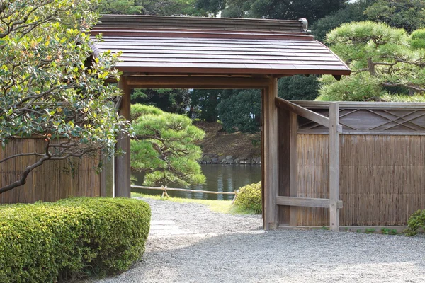 Japonské tradiční dům brána — Stock fotografie