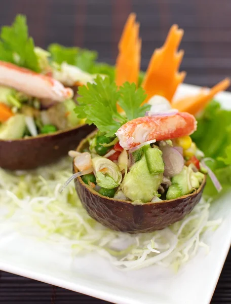 Тайська гострий морепродуктів салат — стокове фото