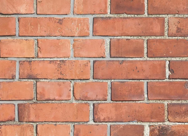 Vecchio muro di mattoni rossi — Foto Stock