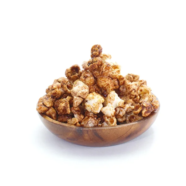 Caramel Chocolade popcorn — Stockfoto