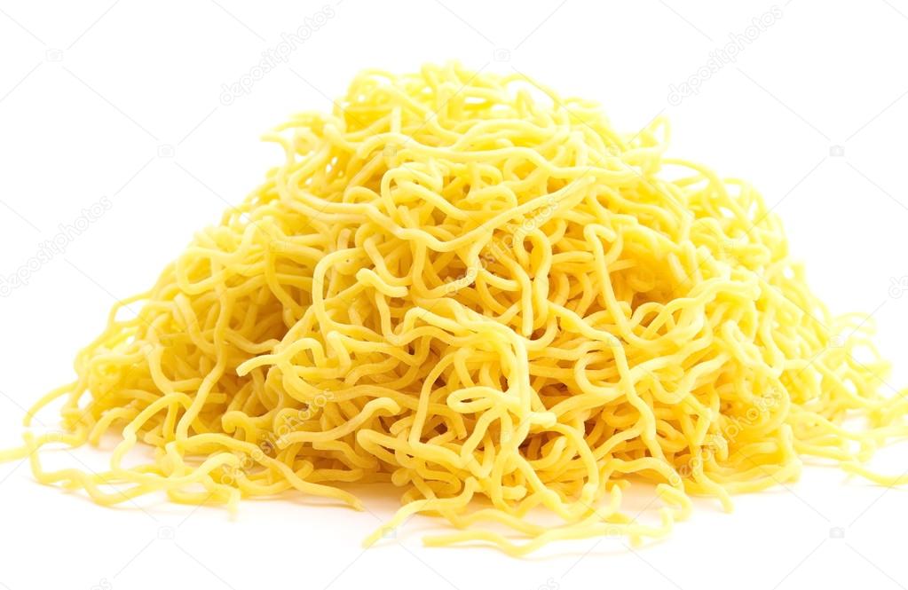 Egg noodles background