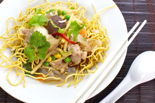 Foodpad thai krewetek jest noodle — Zdjęcie stockowe