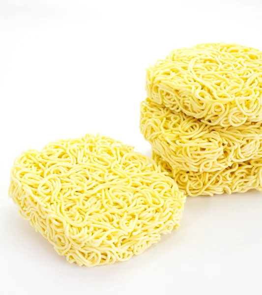 Yellow noodles background — Stock Photo, Image