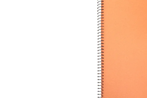 Notebook branco aberto — Fotografia de Stock