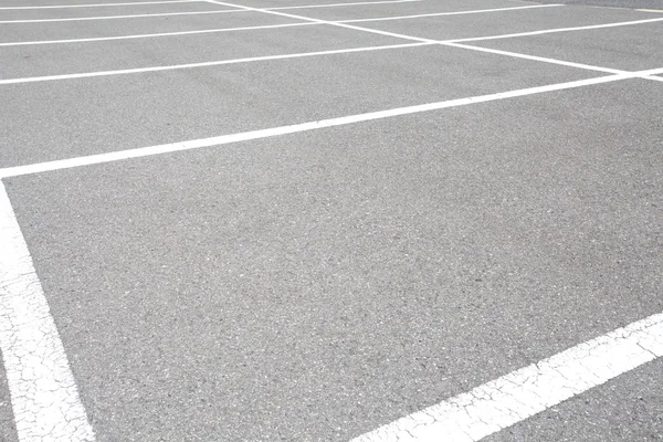 Car parking Lot at outdoor With White Marking — Stock Photo, Image
