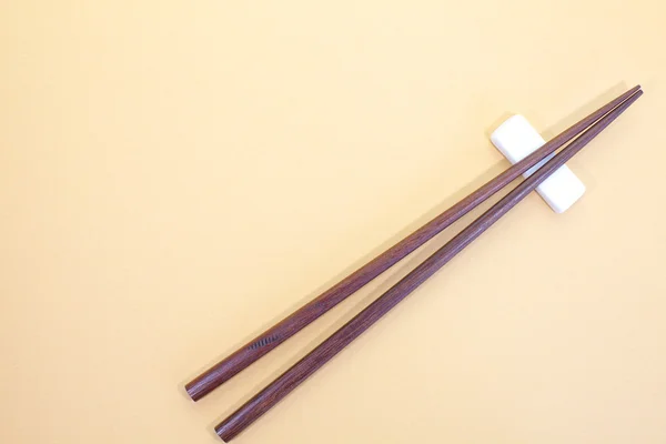 棕色木筷子 — 图库照片