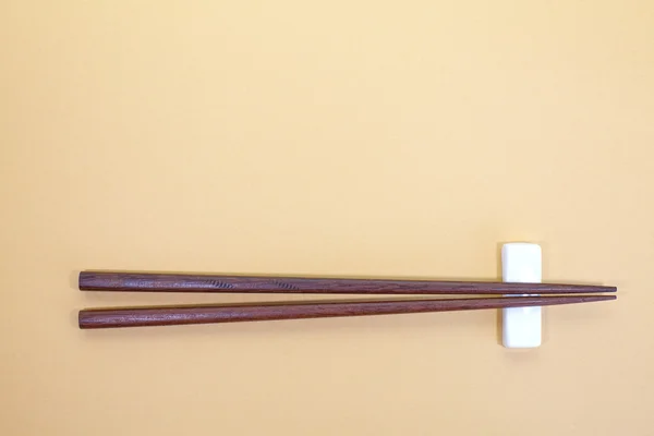 Καφέ ξύλινων chopsticks — Φωτογραφία Αρχείου