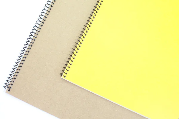 Cuaderno amarillo — Foto de Stock