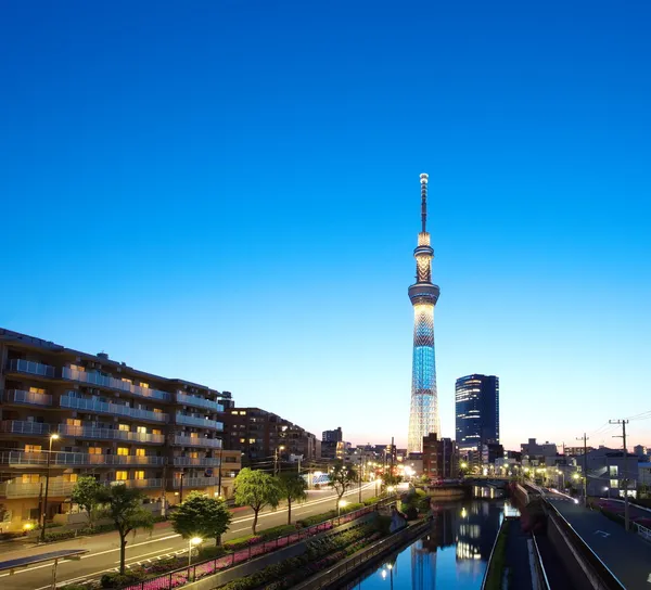 Tokyjskou sky tree — Stock fotografie