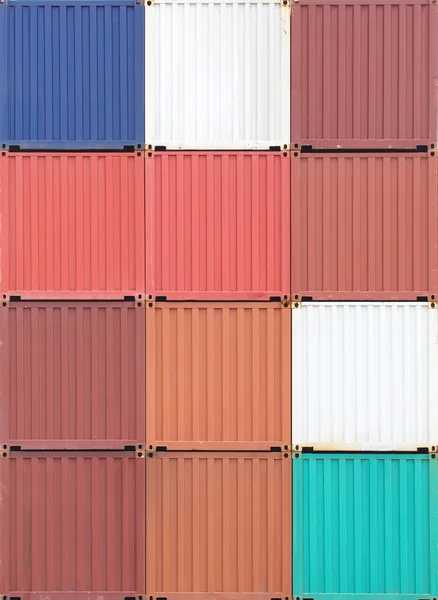 Лінійчата діаграма з вантажних контейнерів — стокове фото