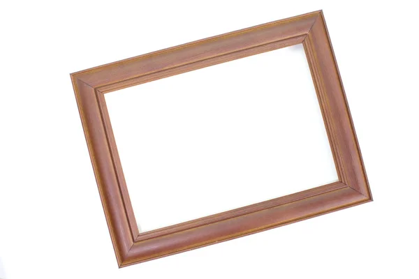 Houten frame voor foto — Stockfoto