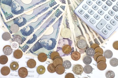 Japonca yen notları.