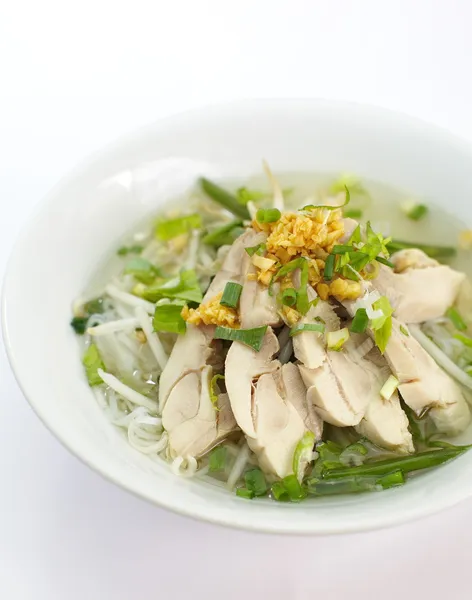 Sopa de macarrão de frango — Fotografia de Stock