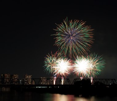 Pitoresk kutlamaları havai fişek