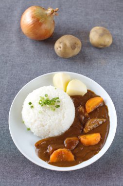 pirinç, köri Japon yemek