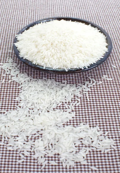 Arroz branco não cozido — Fotografia de Stock