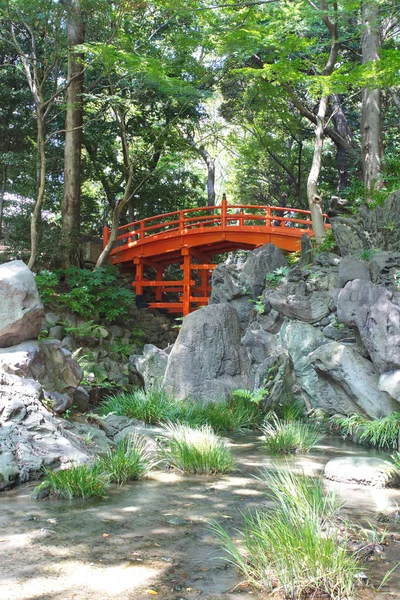 緑豊かな日本庭園 — ストック写真