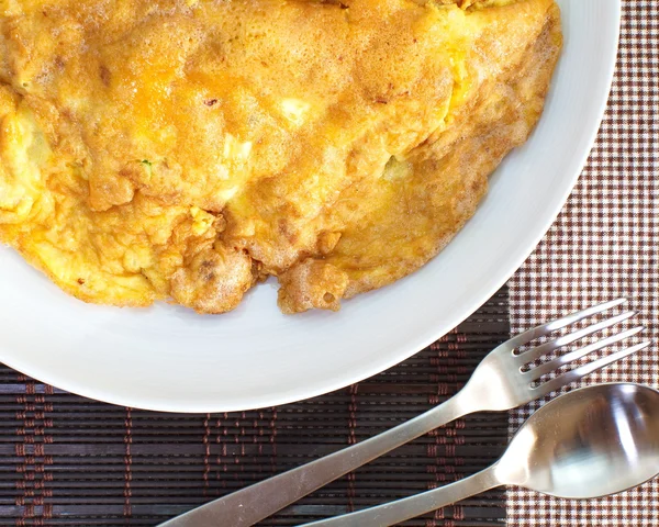 Lezzetli omlet ve pirinç — Stok fotoğraf