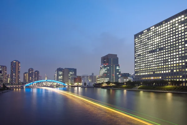 Río Sumida en el centro de Tokio  , —  Fotos de Stock