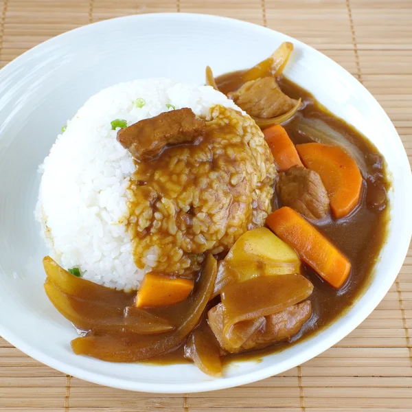 Kerrie rijst, Japans eten — Stockfoto