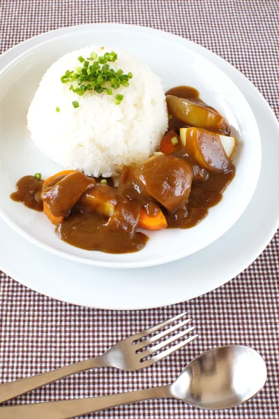 Orez curry, mâncare japoneză — Fotografie, imagine de stoc