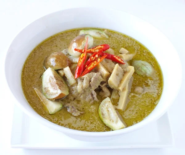 Thailand voedsel groene curry — Stockfoto
