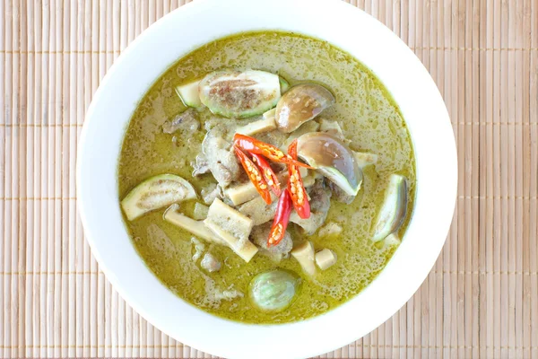 Thailand voedsel groene curry — Stockfoto